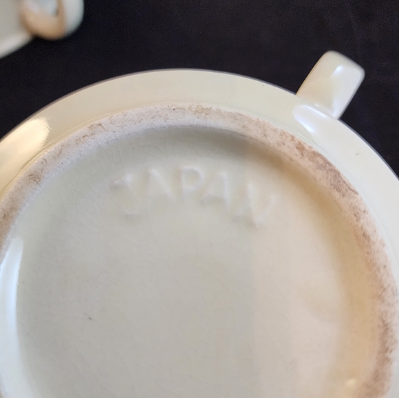Set of 2 Vtg Japan Stoneware Soup Cups Mugs - Picture 10 of 10